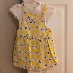 Two piece lemon dress